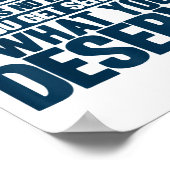 Karma Karma Heeft Geen Menu Inspirerend Gezegde Poster (Hoek)