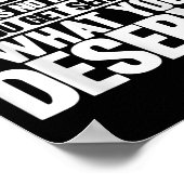 Karma Karma Heeft Geen Menu Inspirerend Gezegde  Poster (Hoek)