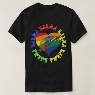 Karma Karma Regenboog Kameleon Hart T-shirt