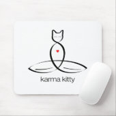Karma Kat - Regelmatige stijltekst. Muismat (Met muis)