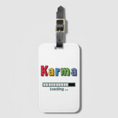 Karma laden... bagagelabel (Voorkant (verticaal))