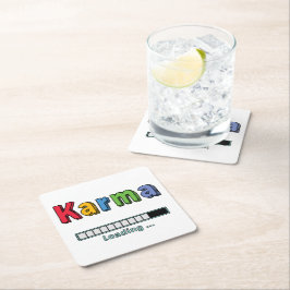 Karma laden... kartonnen onderzetters