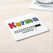 Karma laden... kartonnen onderzetters (Schuin)