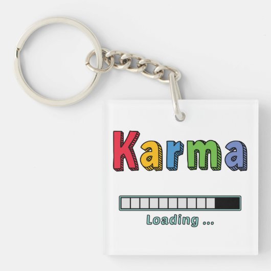 Karma laden... sleutelhanger (voorkant)