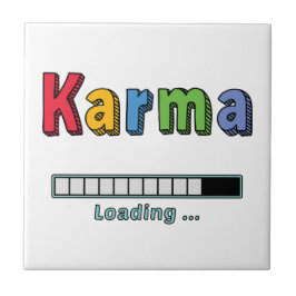 Karma laden... tegeltje