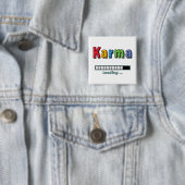 Karma laden... vierkante button 5,1 cm (In situ)