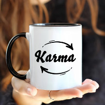 Karma Lot Grappige Spreuk Leven Moderne Typografie