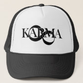 Karma met oneindig symbool trucker pet (Voorkant)