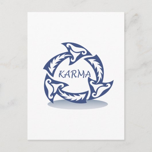 Karma-ontwerp Briefkaart (Voorkant)