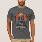 Karma Politie - Retro Futuristische Radiohead T-shirt (Voorkant)