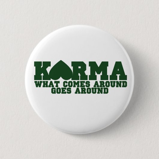 Karma Ronde Button 5,7 Cm (Voorkant)