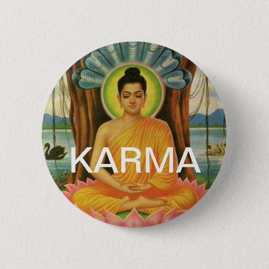 KARMA RONDE BUTTON 5,7 CM (Voorkant)
