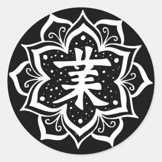 Karma Ronde Sticker (Voorkant)