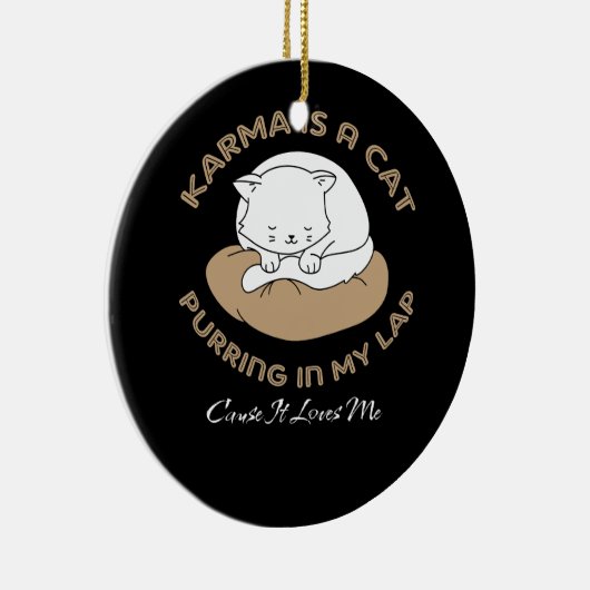 Karma Spint in m'n lab omdat het me verliest Keramisch Ornament (Rechts)