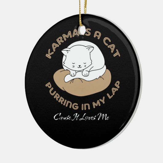 Karma Spint in m'n lab omdat het me verliest Keramisch Ornament (Links)