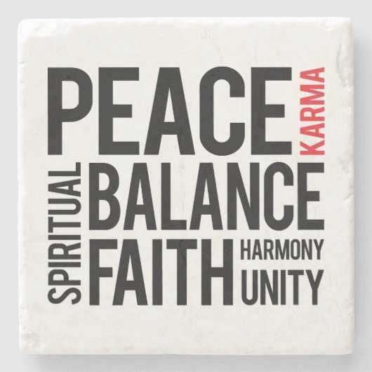 Karma Stenen Onderzetter (Voorkant)