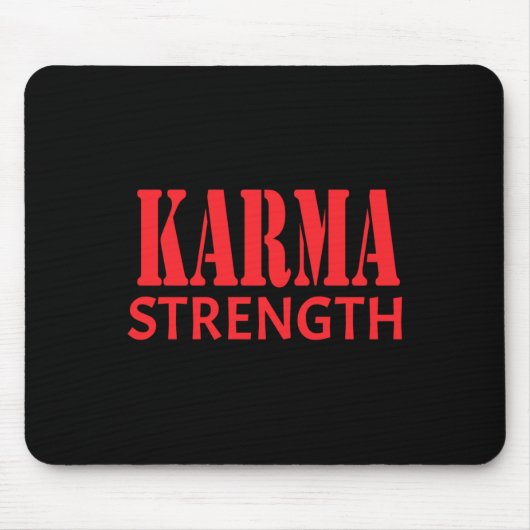 Karma Sterkte Sticker Muismat (Voorkant)