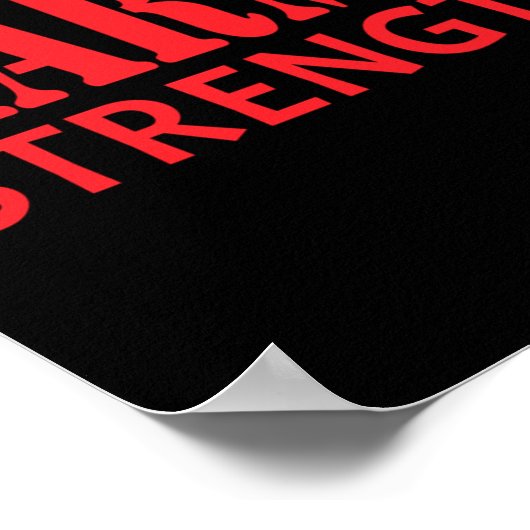 Karma Sterkte Sticker Poster (Hoek)