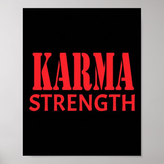 Karma Sterkte Sticker Poster (Voorkant)