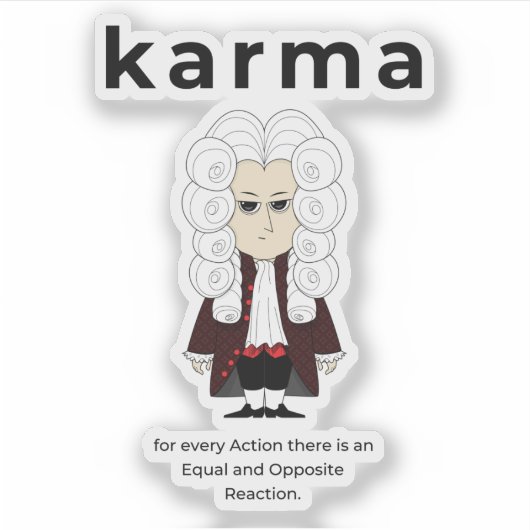 Karma. Sticker (Voorkant)