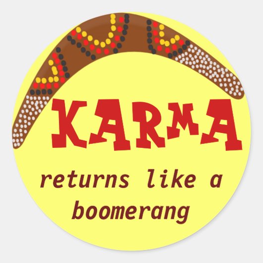 Karma sticker (Voorkant)
