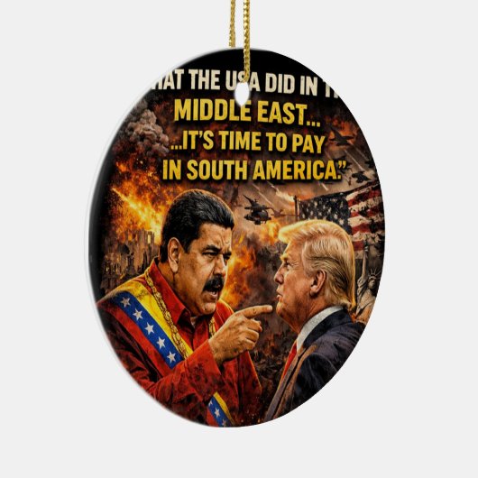 karma terug naar Maduro Keramisch Ornament (Rechts)