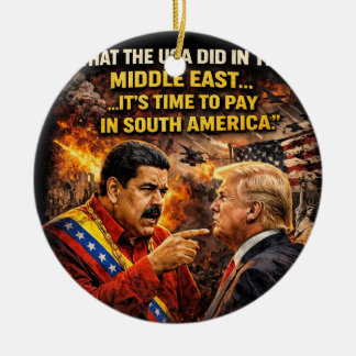 karma terug naar Maduro Keramisch Ornament