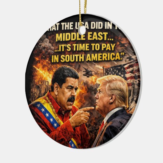 karma terug naar Maduro Keramisch Ornament (Links)