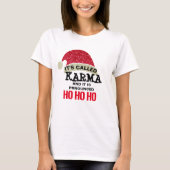 karma verliest nooit een adresboek karma - shirt (Voorkant)