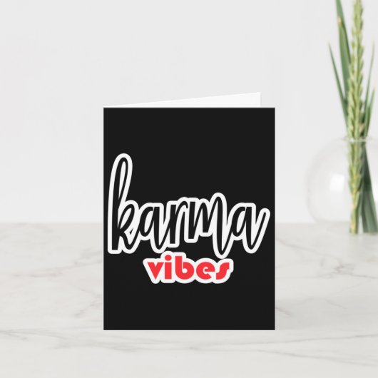 Karma Vibes Sticker Kaart (Voorkant)