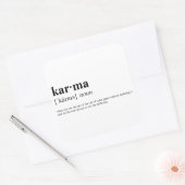 Karma Vierkante Sticker (Envelop)