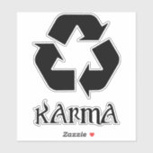 Karma waar je mee bezig bent sticker (Vel)