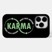 Karma - wat er omheen gaat komt terug rond (v2) Case-Mate iPhone case (Achterkant (horizontaal))