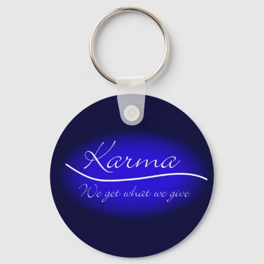 Karma - We krijgen wat we geven Sleutelhanger (Voorkant)