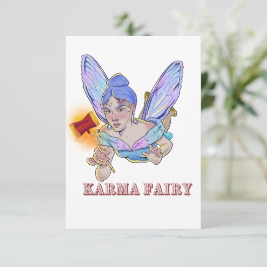 Karma-Wenskaart Kaart (Staand voorkant)