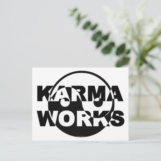 Karma Works Briefkaart (Staand voorkant)