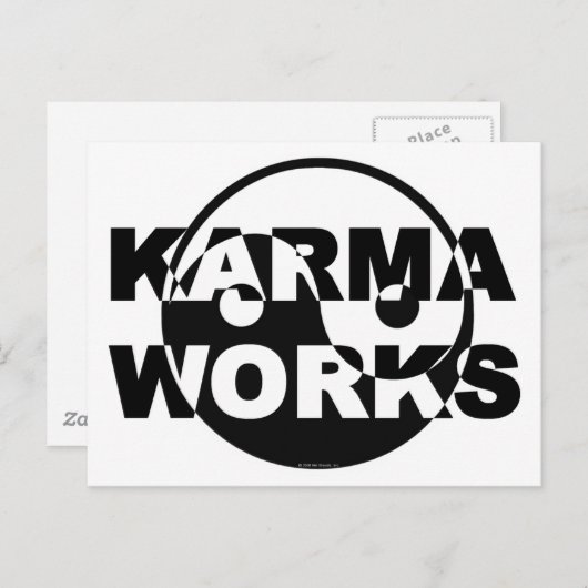Karma Works Briefkaart (Voorkant / Achterkant)