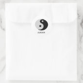 Karma Ying Yang Ronde Sticker (Tas)
