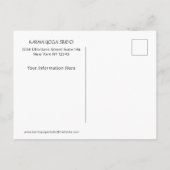 Karma Yoga Open House Uitnodiging Briefkaart (Achterkant)