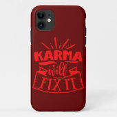 KARMA ZAL IT grappig sarcastisch grappig humoriser Case-Mate iPhone Case (Achterkant)