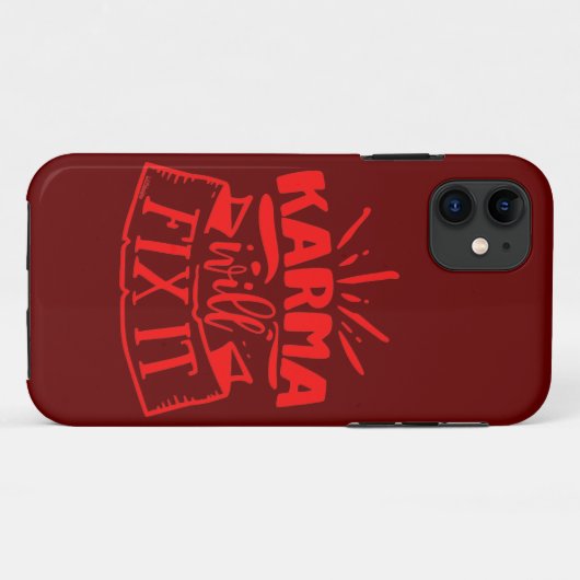 KARMA ZAL IT grappig sarcastisch grappig humoriser Case-Mate iPhone Case (Achterkant (horizontaal))