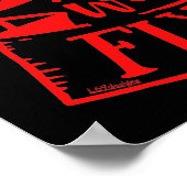 KARMA ZAL IT grappig sarcastisch grappig humoriser Poster (Hoek)