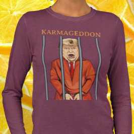 KARMAGEDDON: Trump in gevangenis Sinaasappel Jumps Tri-Blend Shirt