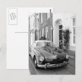 Karmann Ghia Classic Car Art Print Briefkaart (Voorkant / Achterkant)