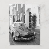 Karmann Ghia Classic Car Art Print Briefkaart (Voorkant)