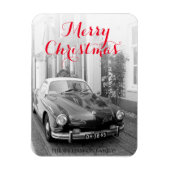 Karmann Ghia Classic Car Merry kerst Magneet (Verticaal)