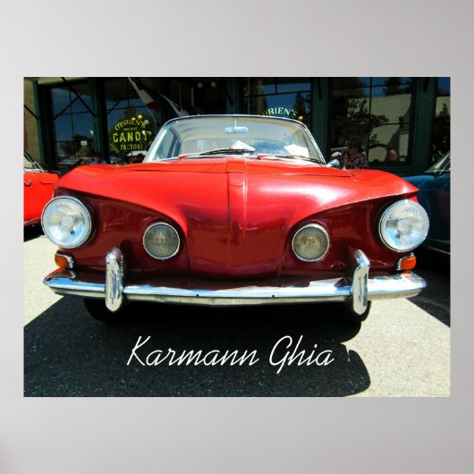 Karmann Ghia Poster (Voorkant)
