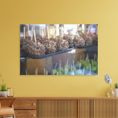 Karmel appels, Pioneer Square, Seattle Canvas Afdruk (Insitu (Woonkamer))