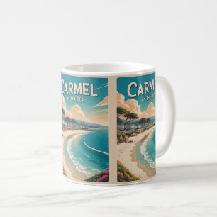 Karmel bij het zee strand california Pacifische ku Koffiemok