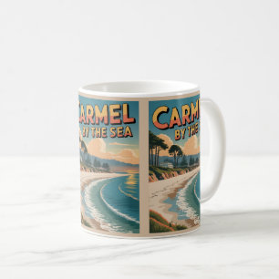 Karmel bij het zee strand california Pacifische ku Koffiemok